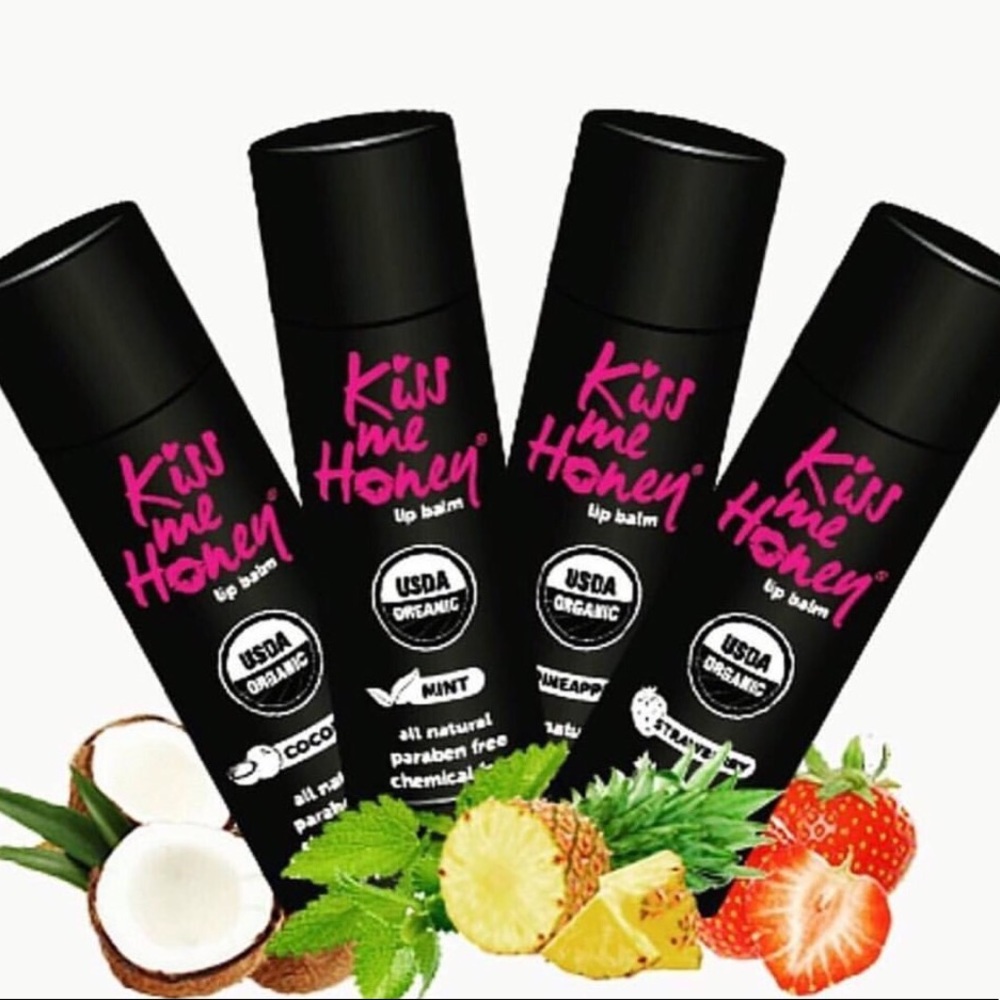 Kiss Me Honey Organic Lip Balm 4 pack